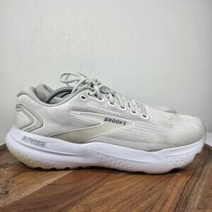 Brooks Glycerin 21 Mens Triple White Size 13 Athletic Running Shoes 1104191D151